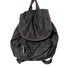 LeSportSac Black Nylon Mini Backpack Travel Work Pocketbook